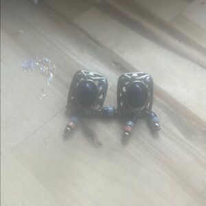 Elegant Silver Earrings with Beads